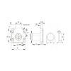 Zamek kwadratowy SISO X-850 14.01.067-0 czarny